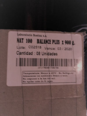 Nat 100 Balance P. 900 Gr (nuevo Y Sellado/f. Venc 03-2020) - Foto 2