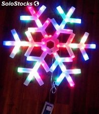 navidad luces de la decoración del copo de nieve