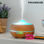Nawilżacz z dyfuzorem zapachów z wielokolorowymi światełkami LED Wooden-Effect I - Zdjęcie 3