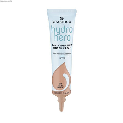 Nawilżający krem koloryzujący Essence Hydro Hero 20-sun beige SPF 15 (30 ml)