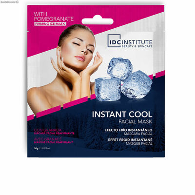 Nawilżający Maseczka do Twarzy IDC Institute Instant Cool Efekt chłodzący Granat
