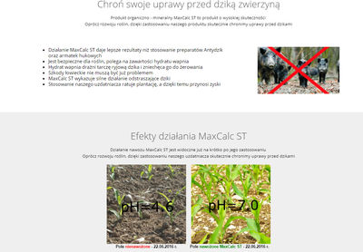 nawóz organiczny z aktywnym hydratem wapnia II generacji