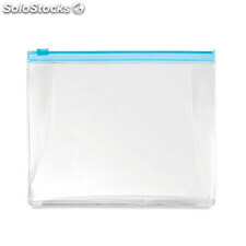 Necessaire de viajem em PVC azul transparente MOMO9627-23