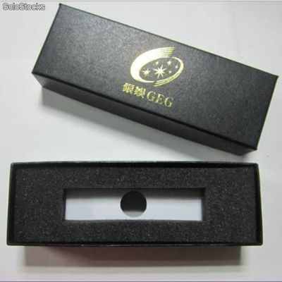 Negro bolígrafo usb memoria con plata logotipo - Foto 3