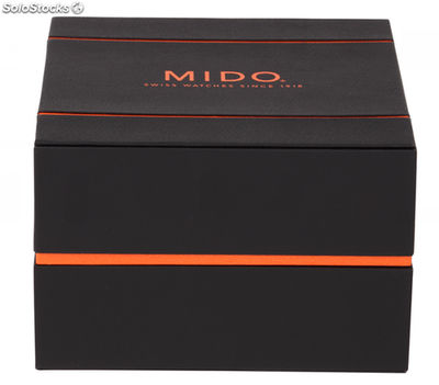 Negro cuero de la PU caja para relojes Mido - Foto 2
