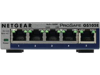 Netgear ProSafe Plus - Switch, 5 x 10/100 - GS105E-200PES