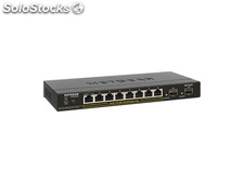 Netgear Switch 8x1000 PoE+ 2xSFP S350 series smSm. - GS310TP-100EUS