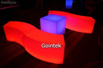 Neu Led Glowing Bench Stühle für Veranstaltungen