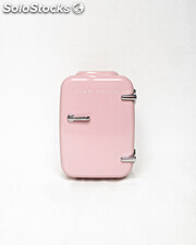 Nevera Portatil 10L para cosmético color rosa pastel