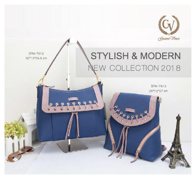 New design nyloy+PU/Leather women bags SPM-7612 - Foto 2