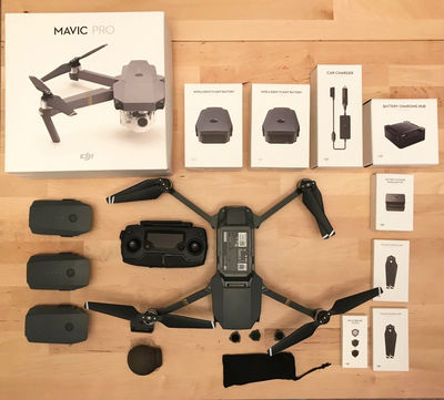 New DJI Mavic Pro Drone com Fly More Combo Kit