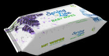 New ! spring line baby wet wipes lavander label 100 pcs