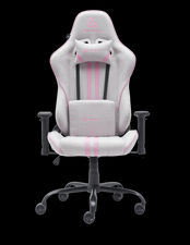 Newskill Kitsune V2 Pink,Silla Gaming de Tela Transpirable, Cojines Lumbar y