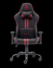 Newskill Kitsune V2 Red, Silla Gaming de Tela Transpirable, Cojines Lumbar y