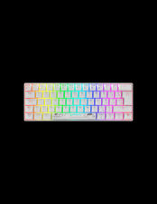 Newskill Pyros Speed Pro Ivory Teclado Gaming Inalámbrico | 60% | RGB |