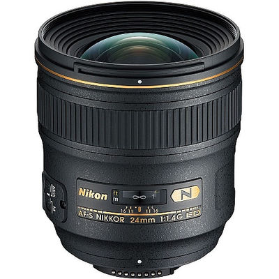 Nikon AF-S Nikkor 24mm f / 1,4 G ED Lente Gran Angular Negro