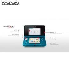 Nintendo 3DS consola portátil pantalla 3D azul