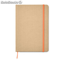 Notebook A5 cartão reciclado laranja MIMO9684-10