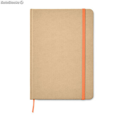 Notebook A5 cartão reciclado laranja MIMO9684-10