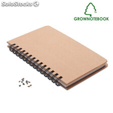 Notebook in legno di pino beige MIMO6225-13