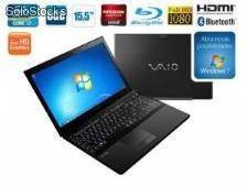 Notebook sony vaio vpcse15fb/b intel core i7-2640m, 6gb, 640gb, leitor de blu-ray, hdmi, amd radeon hd 6470m, led 15.5 e windows 7 home premium