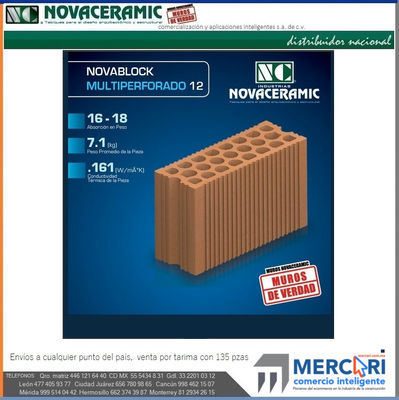 Novablock / Hueco y Multiperforado / novaceramic