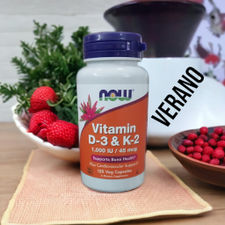 Now foods Vitamin D3 &amp; K2 1000IU / 45 mcg, 120caps