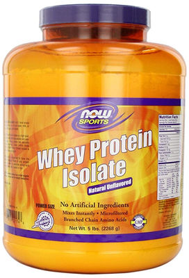 NOW Sports Whey Protein Isolate, 5-pound
