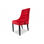 Nowy design!!! Krzesło w wyjątkowym czerwonym kolorze, pikowane z lamówką - 1