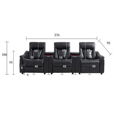 Nuevo sofá de cine, sofá eléctrico, sofá multifunción con Control de ranura - Foto 3