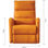 Nuevo sofá de función Manual de un solo asiento, moderno, minimalista, eléctrico - Foto 5