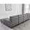 Nuevo sofá funcional de cuero minimalista italiano para sala de estar, sofá - Foto 5