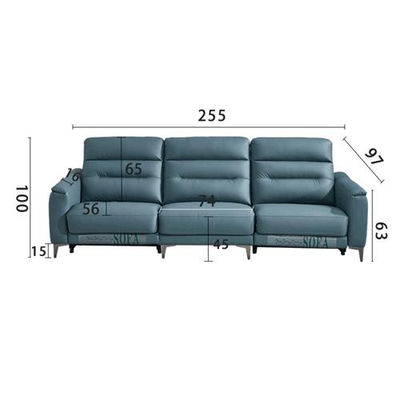 Nuevo sofá minimalista moderno de tela funcional para sala de estar, combinación - Foto 5