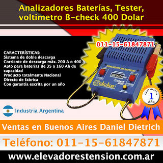 Nuevos Analizadores de Baterías / Marca Dolar Lider en Argentina - Foto 2
