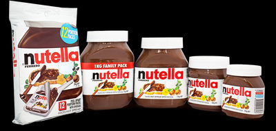 Nutella Cream Chocolate 230g, 350g and 600g