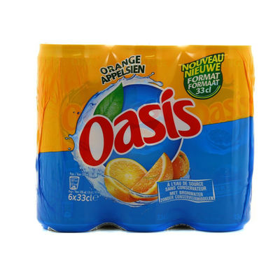 Oasis Boisson orange : le pack de 6 canettes de 33cL - Photo 2
