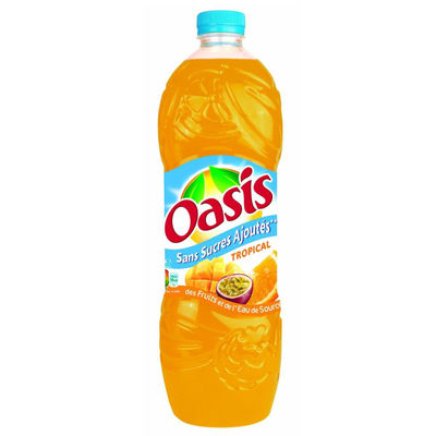 Oasis Boisson tropical/Zero sucres ajoutés : la bouteille de 2L - Photo 3