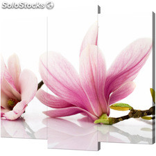 Obraz 3 częściowy - Tryptyk &quot;Różowe magnolie&quot;