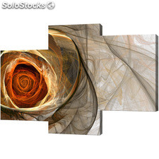 Obraz 3 częściowy - Tryptyk &quot;Świetlista róża&quot;
