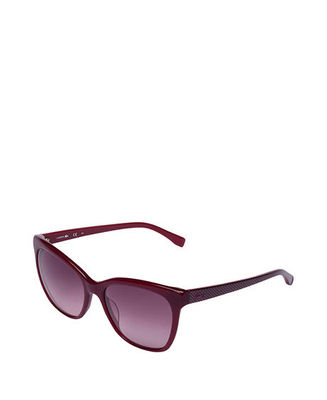 occhiali da sole donna lacoste rosso (40328)