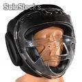 Ochraniacz na głowę z maską PROFESIONAL -czarny 602186