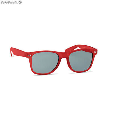 Óculos de sol em RPET vermelho transparente MIMO6531-25