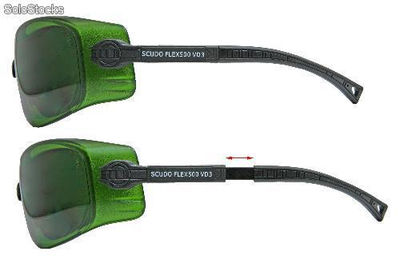 óculos FLEX500 VD3 verde-proteção contra infravermelho frete por conta cliente - Foto 2