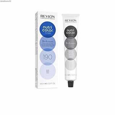 Odżywcza Maska do Włosów Nutri Color Filters Blue 190 Revlon (100 ml)