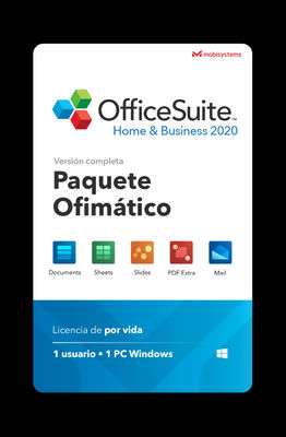 OfficeSuite Home &amp; Business 2020 (Paquete Ofimático - Licencia Vitalicia)