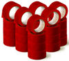 OFITURIA Cinta Adhesiva, color Rojo, Cinta para Embalaje y Organizar tus Cajas y
