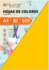 Ofituria fab-15647 Pack 500 Hojas Color Oro Tamaño A4 80g