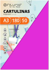 Ofituria fab-16576 Pack 50 Cartulinas Color Fucsia Tamaño A3 180g