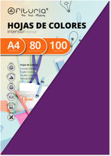 Ofituria fab-17109 Pack 100 Hojas Color Morado Tamaño A4 80g