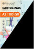 Ofituria Pack 50 Cartulinas Color Negro Tamaño A3 180g
